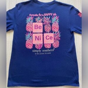SIMPLY SOUTHERN Big Girls Medium Be Nice Long Sleeve T-Shirt